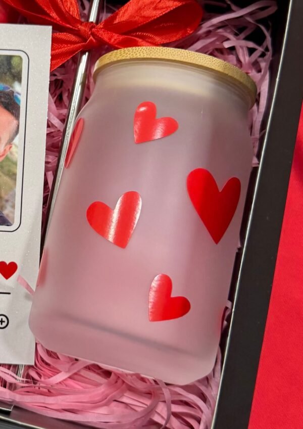 Vaso pequeño corazones 005